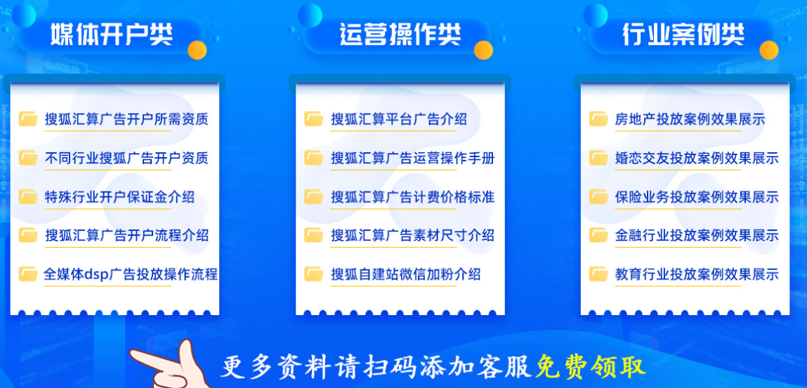 搜狐广告媒体资料领取